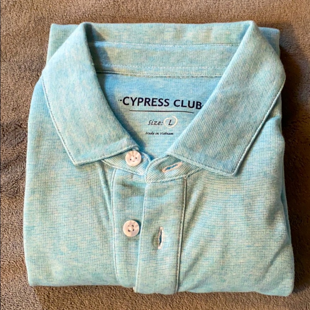 Light blue/white men’s polo